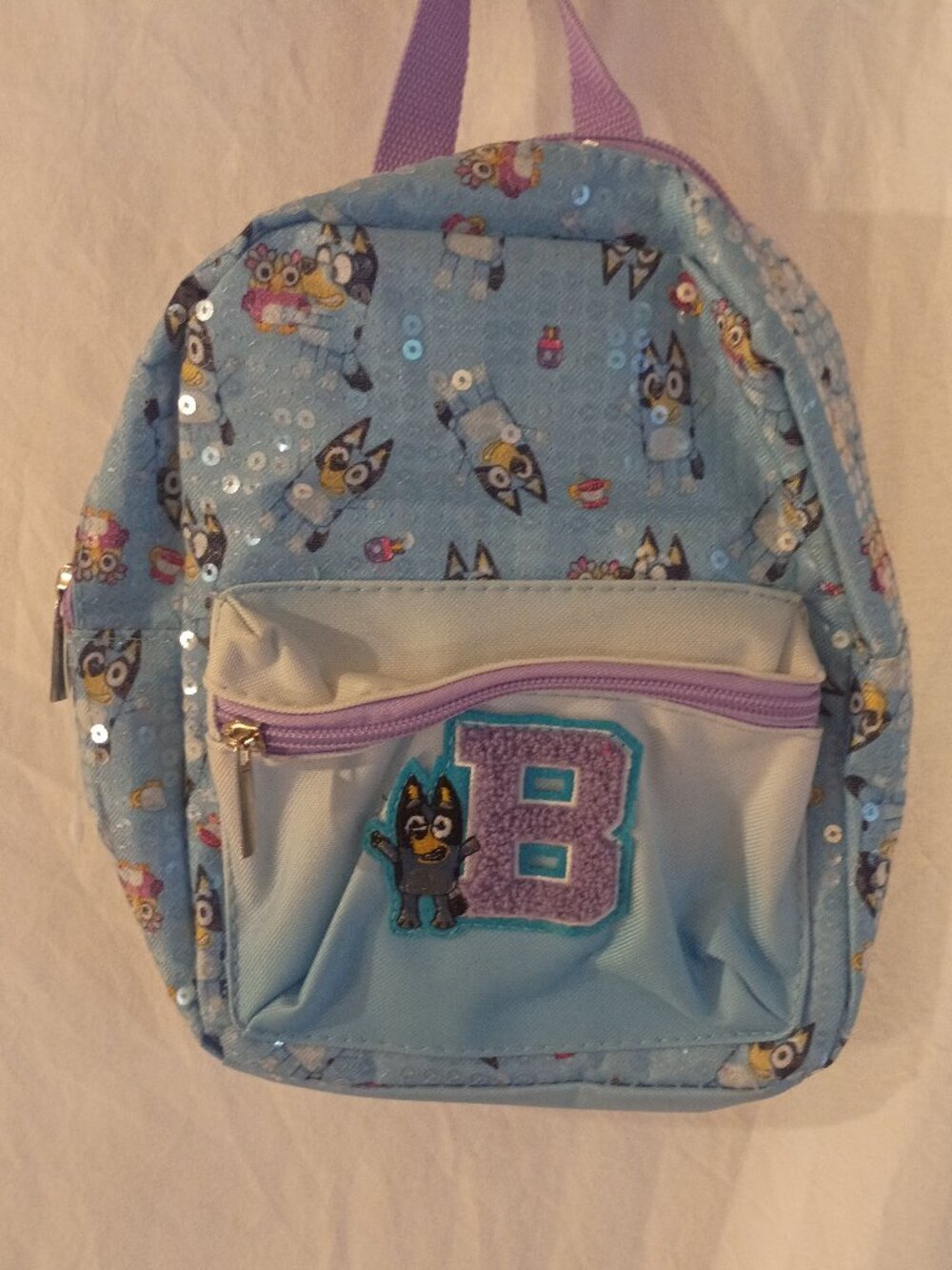 NWOT! Light Blue Bluey Mini Backpack